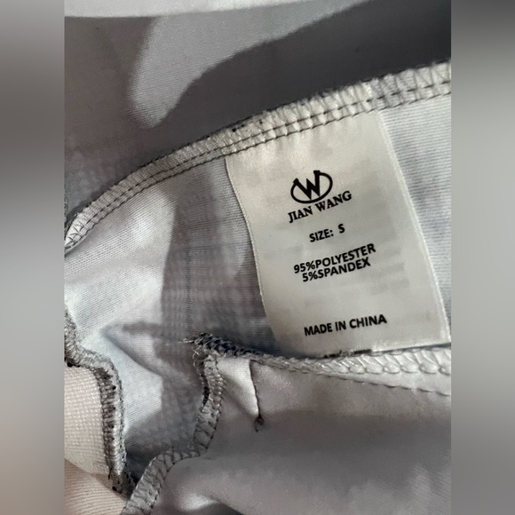 Jian Wang plaid full zip blue and white track jacket Men’s Large - Picture 10 of 16